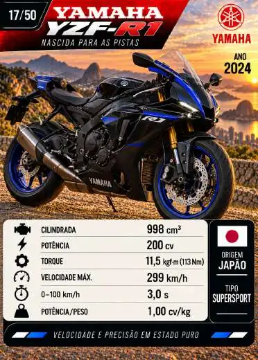 Carta Yamaha YZF-R1